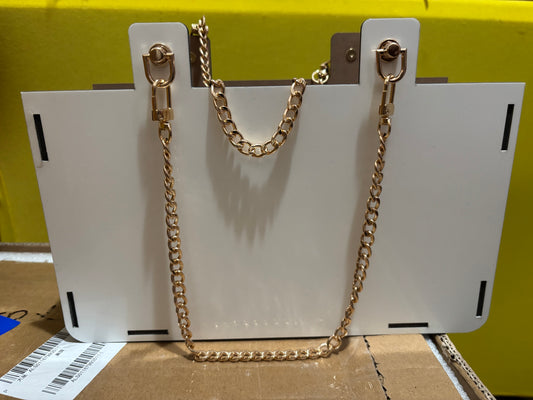 MDF Purse w/ chains