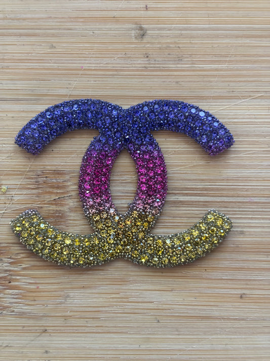 Double C Iron on Patch