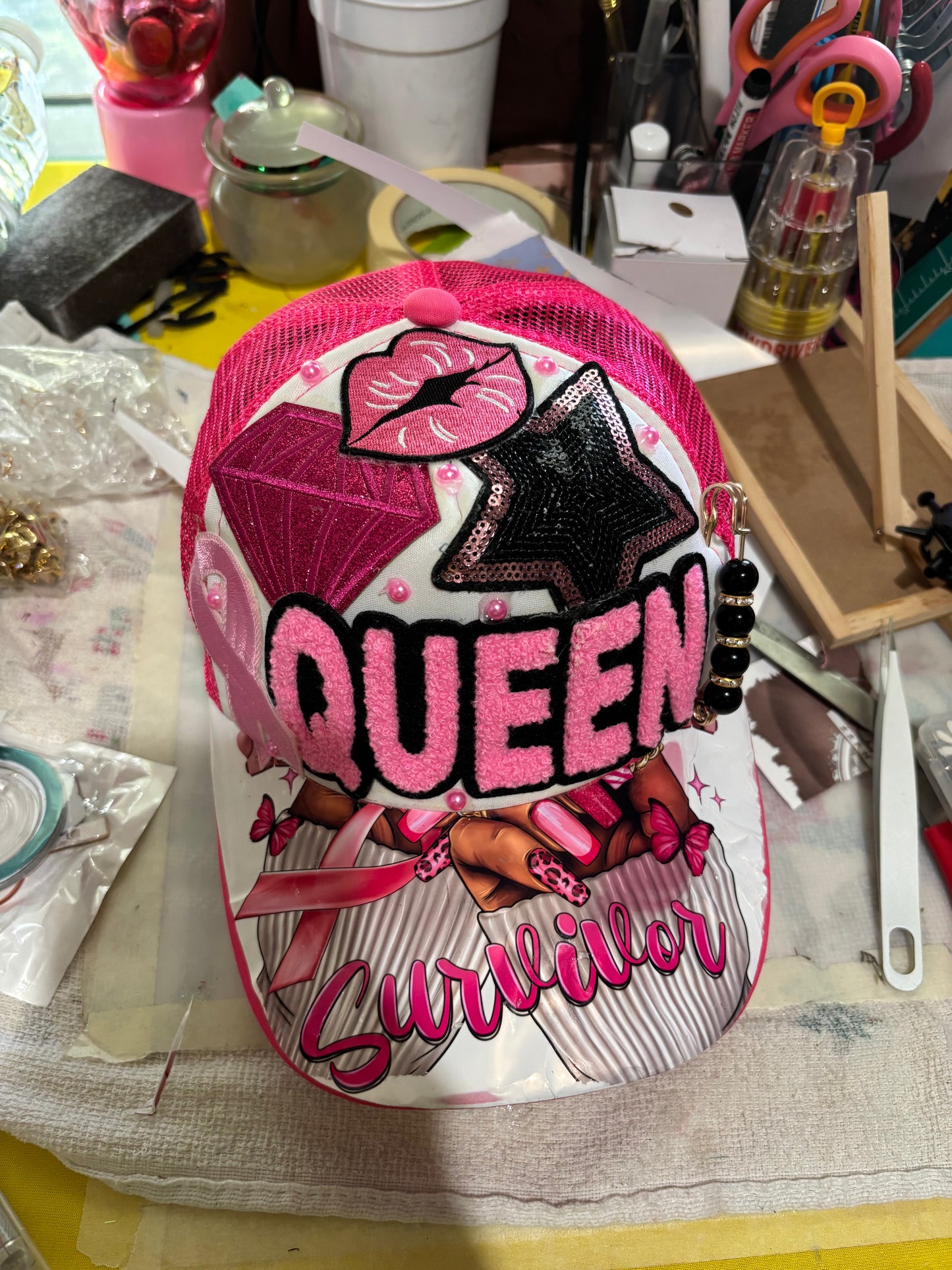 Pink Survivor Trucker Hat