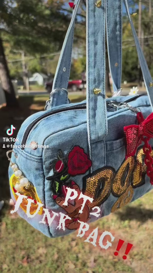 Denim Junk Bag